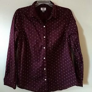 Old Navy Polka Dot Blouse
